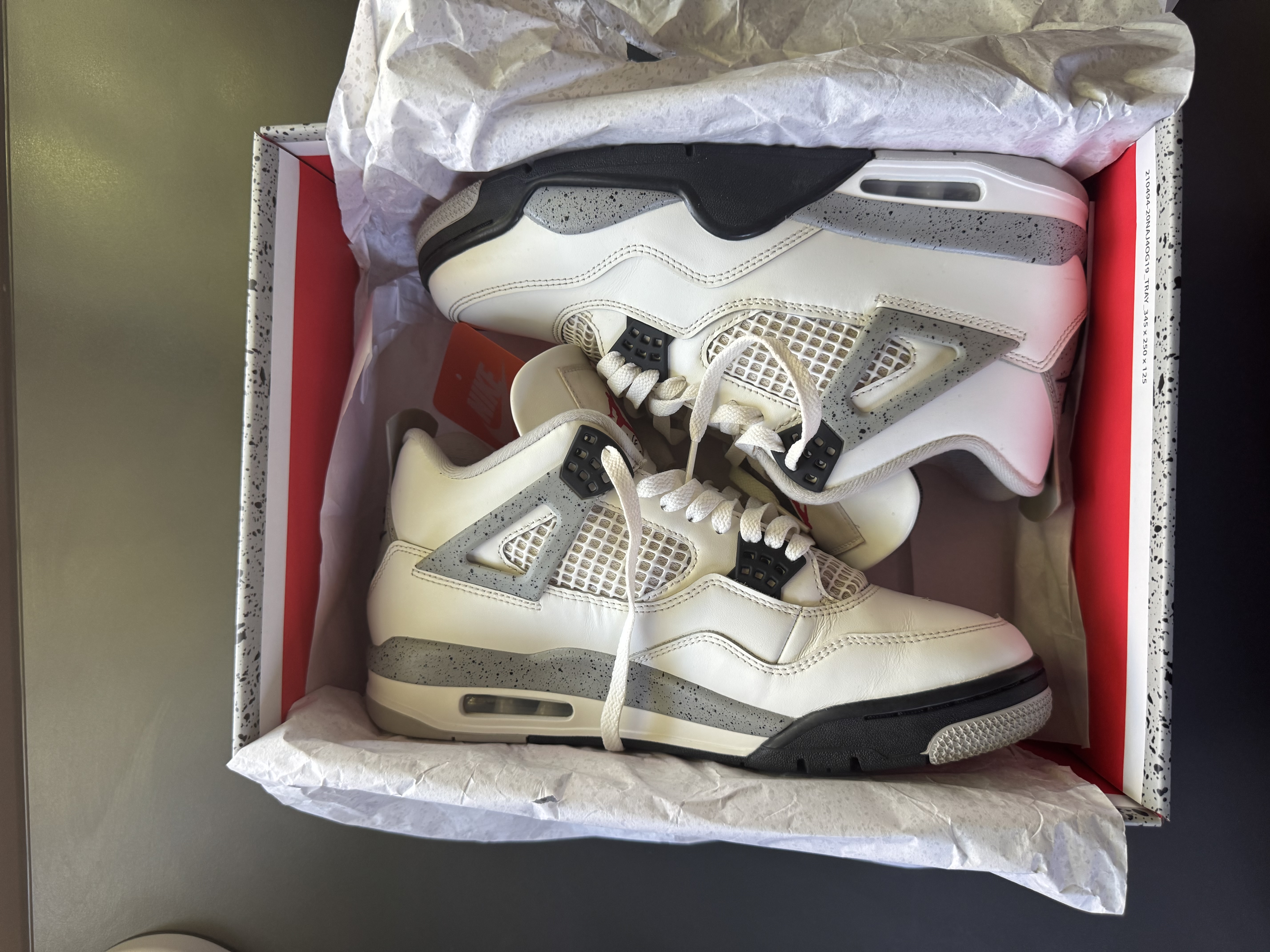 Jordan 4 “White Cement” USED